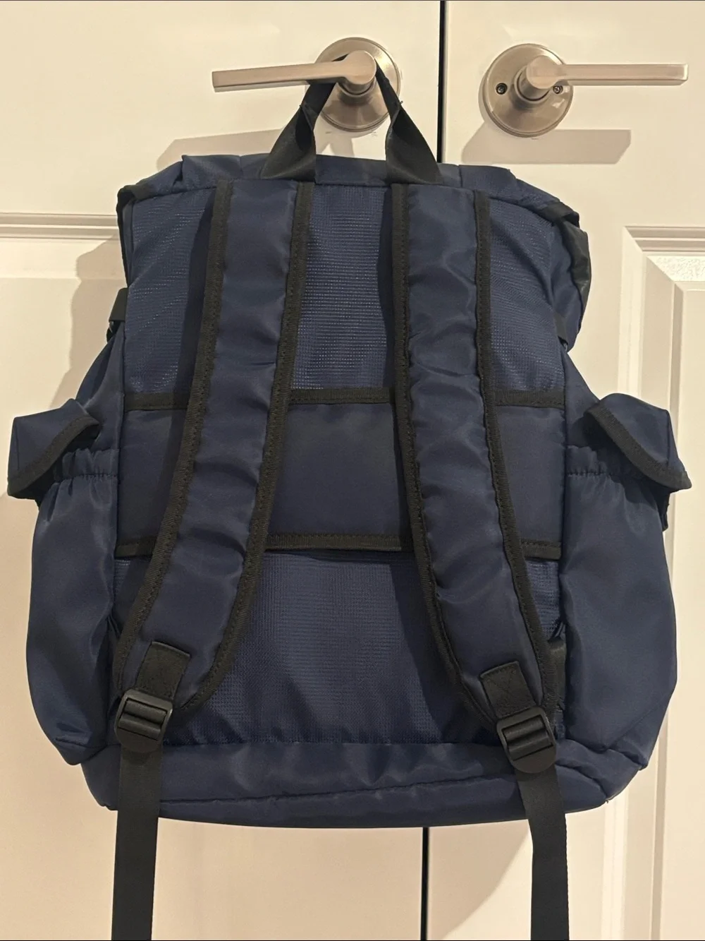 Roberto Cavalli Navy and Black Men's Backpack